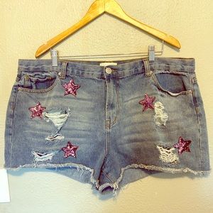 Forever 21 jean shorts size 16